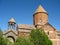 Ancient orthodox stone monastery in Armenia, Khor VirapÂ Monastery, made of red brick